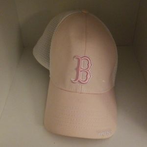 Boston Red Sox Pink & White Womens Hat